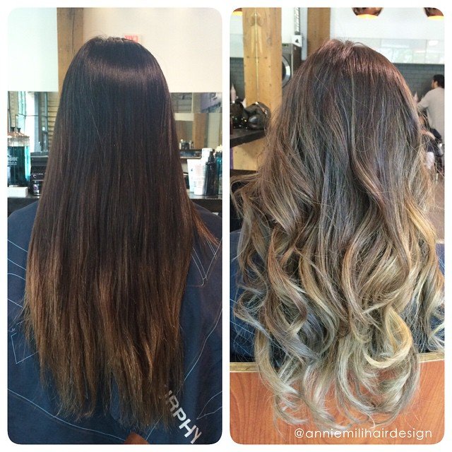 Dark Brown Blonde Ombre Hair Hair Colar And Cut Style