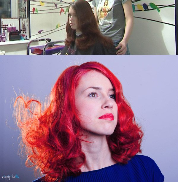 Red-Pink Hair Dye DIY