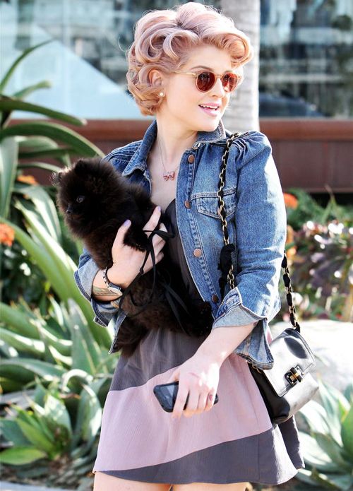 Kelly Osbourne introducing new hair, new body and supercute new puppy at mall in Malibu  March 19, 2010 X17online.com exclusive