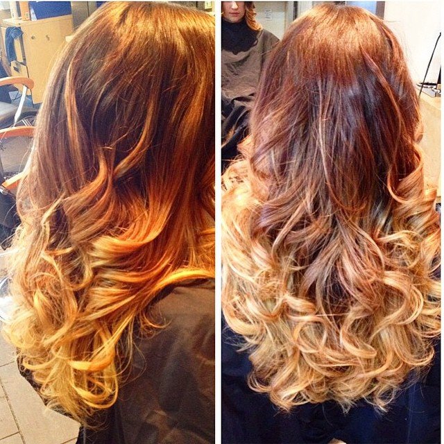 Brown and Caramel Highlights