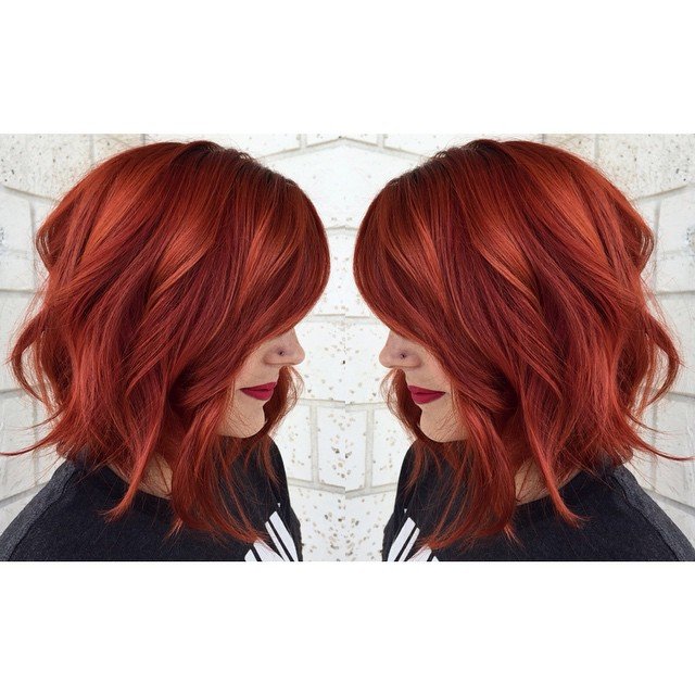 Copper red hair color