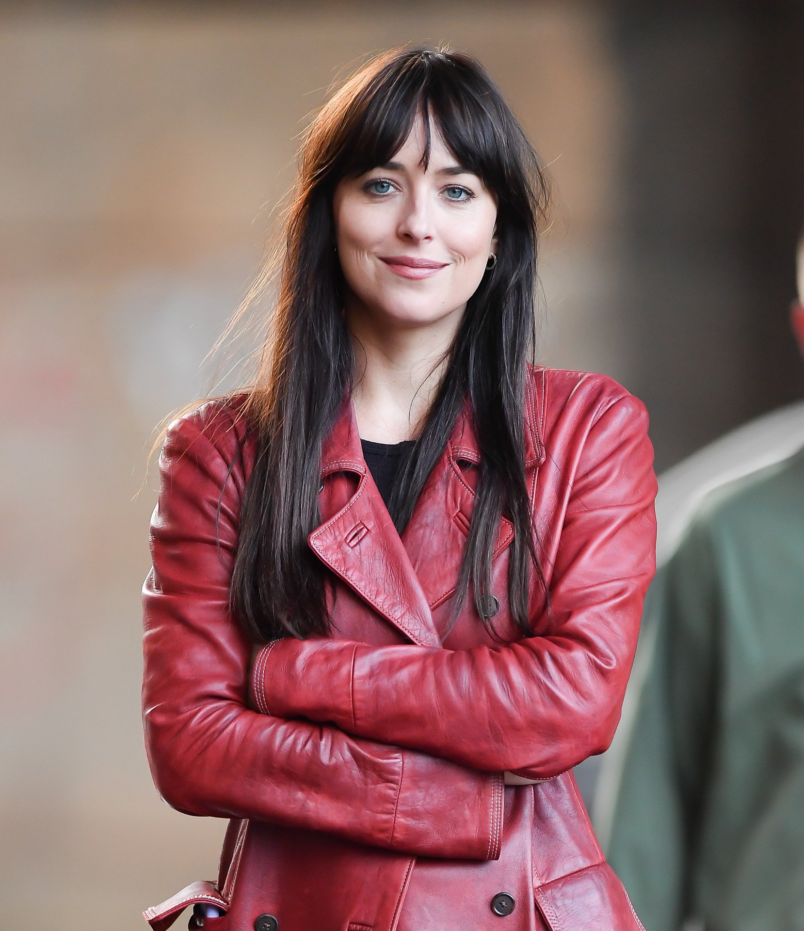 Dakota Johnson has inspired her mom to sport a new layered haircut with open bangs that frames the face and looks flattering at any age.