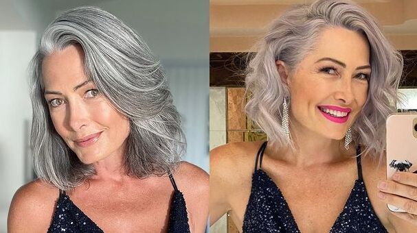 The model with gray hair who has experimented the most with her haircuts knows which ones really work
+2023