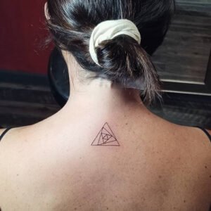 Geometric Triangle Tattoo