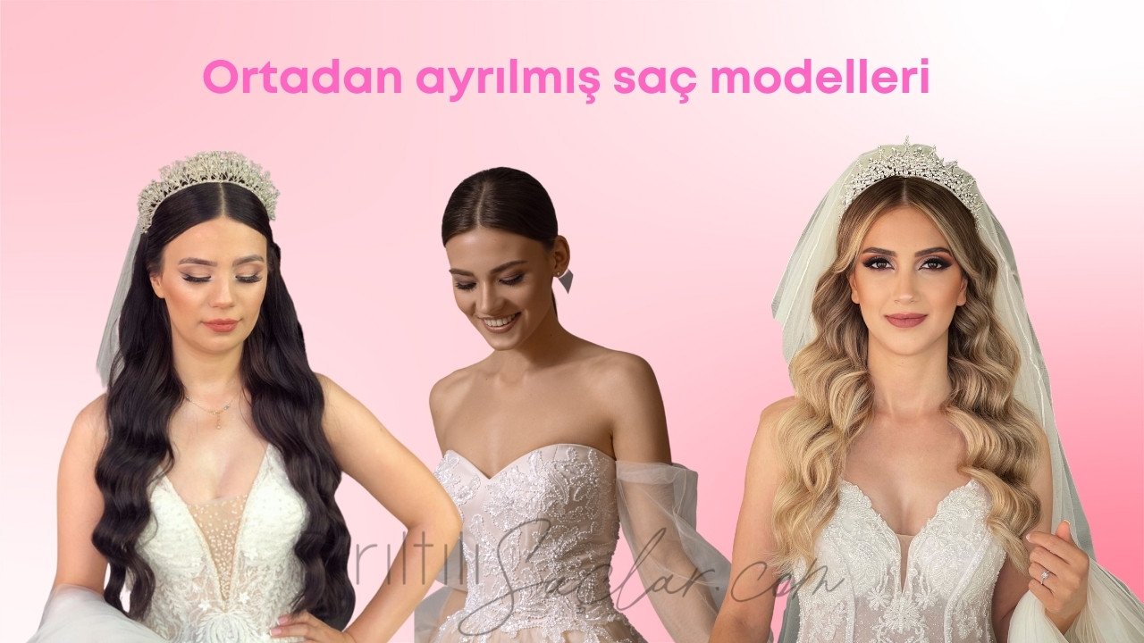 Ortadan ayrılmış saç modelleri