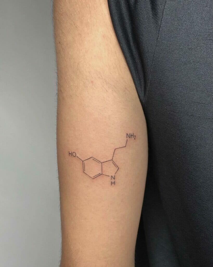 Serotonin-Tätowierung