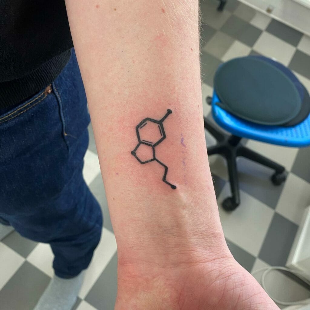 Serotonin-Tätowierung