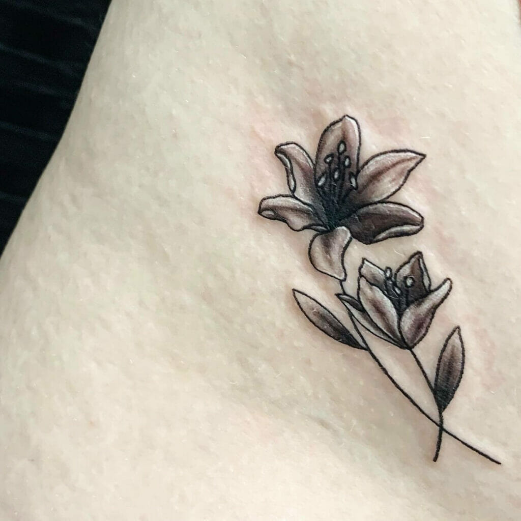 Whip Shading Bikini Line Tattoo