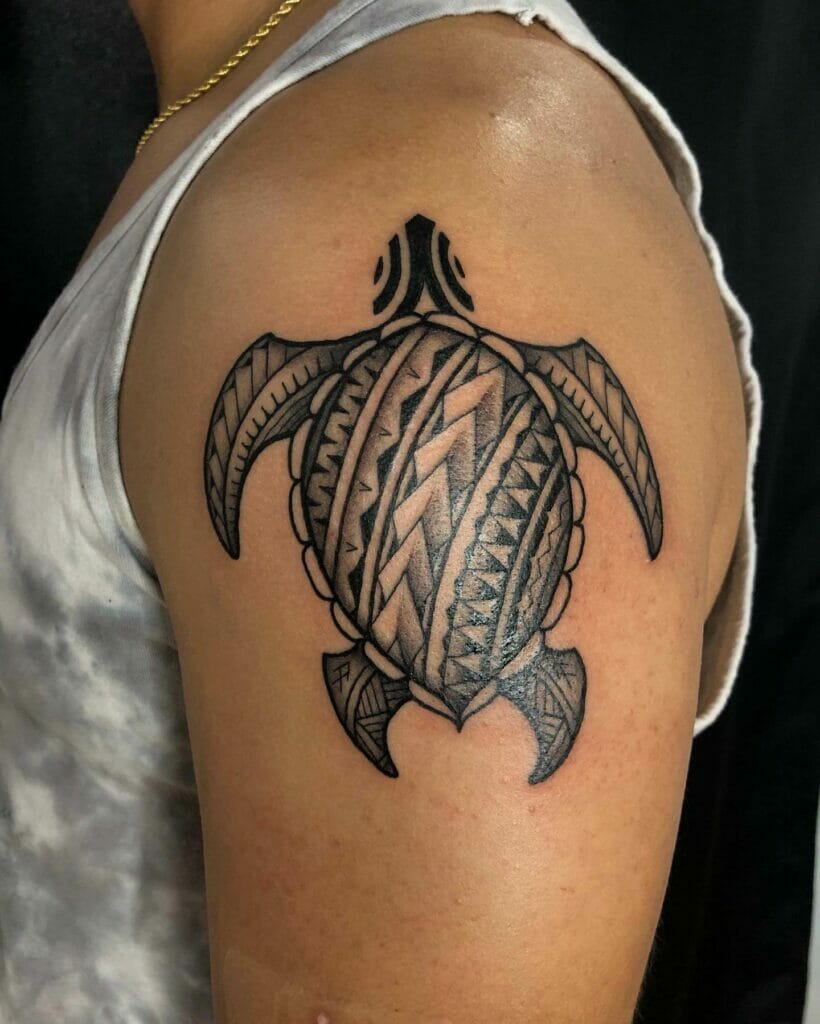 Tongan tortoise shell tattoo