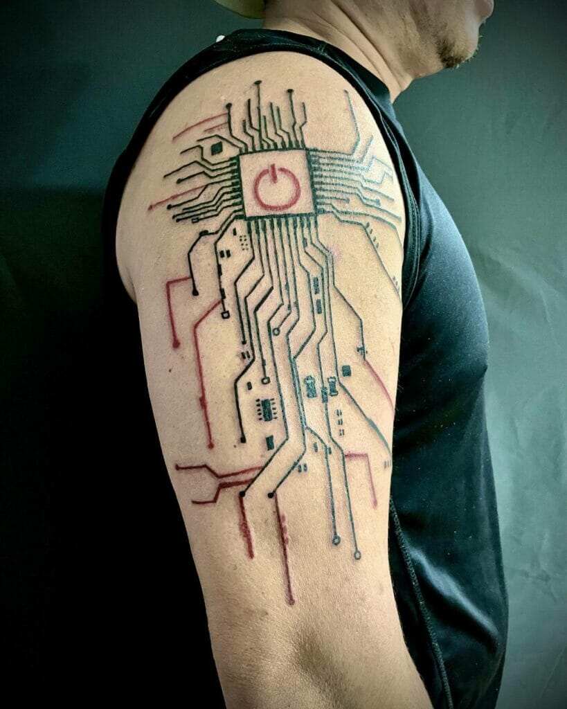 Schematic tattoo