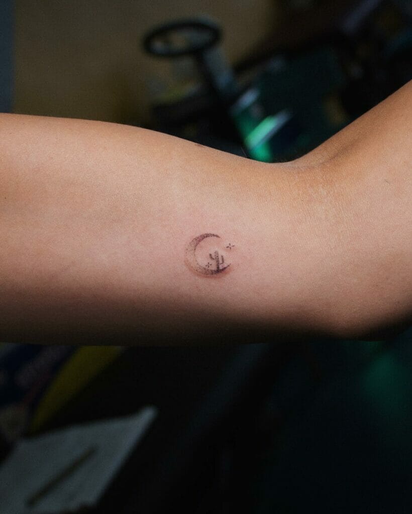 Amazing Minimalist Small Cactus Tattoo Designs