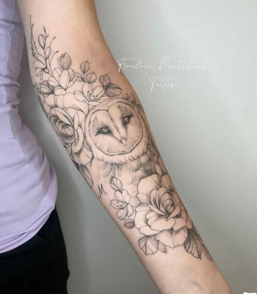 Girly Owl Tattoo