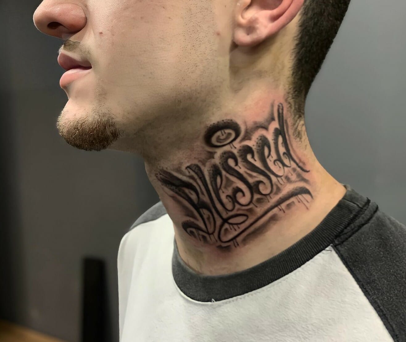 101 Best Blessed Neck Tattoo Ideas That Will Blow Your Mind!+2023