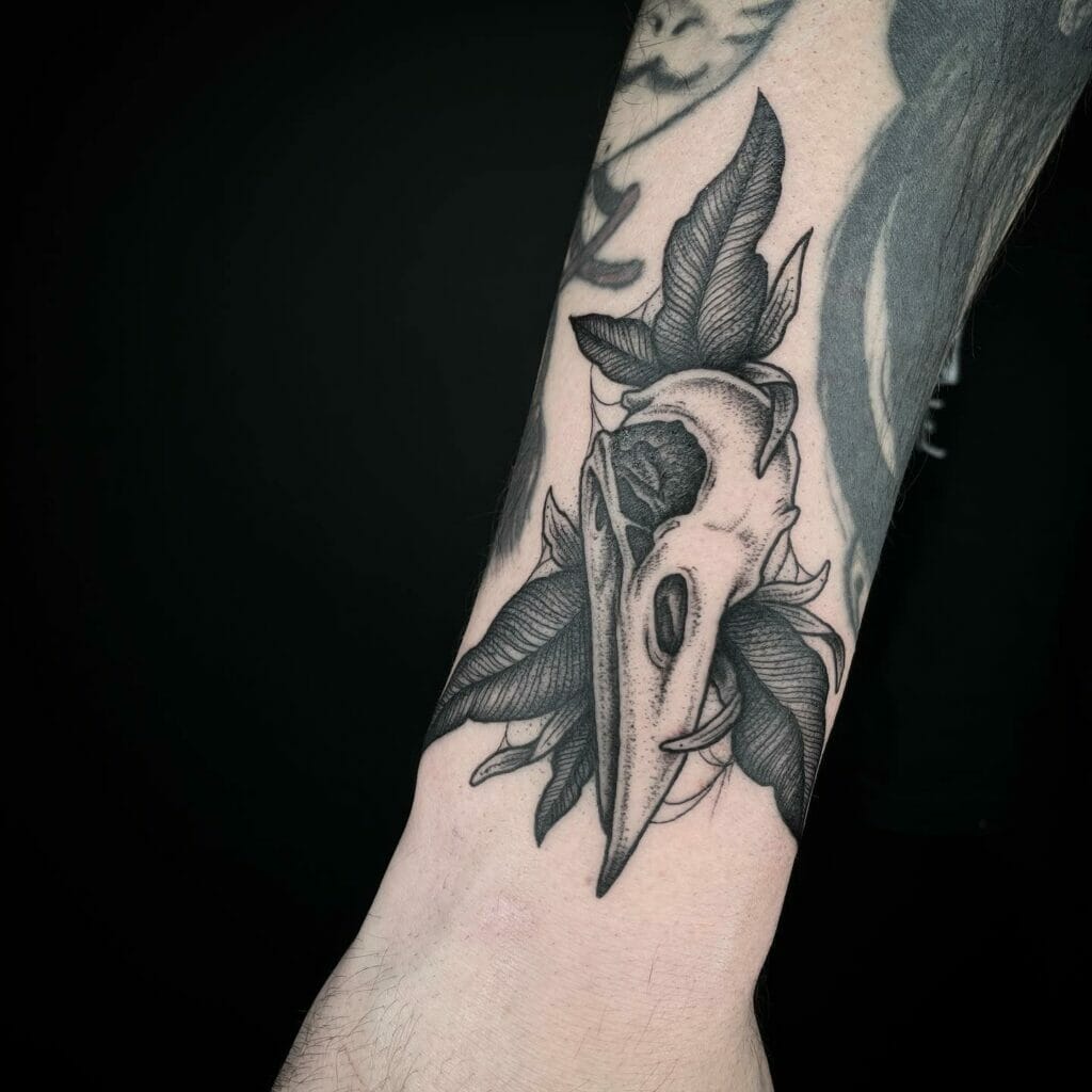 Khonshu black and gray tattoos