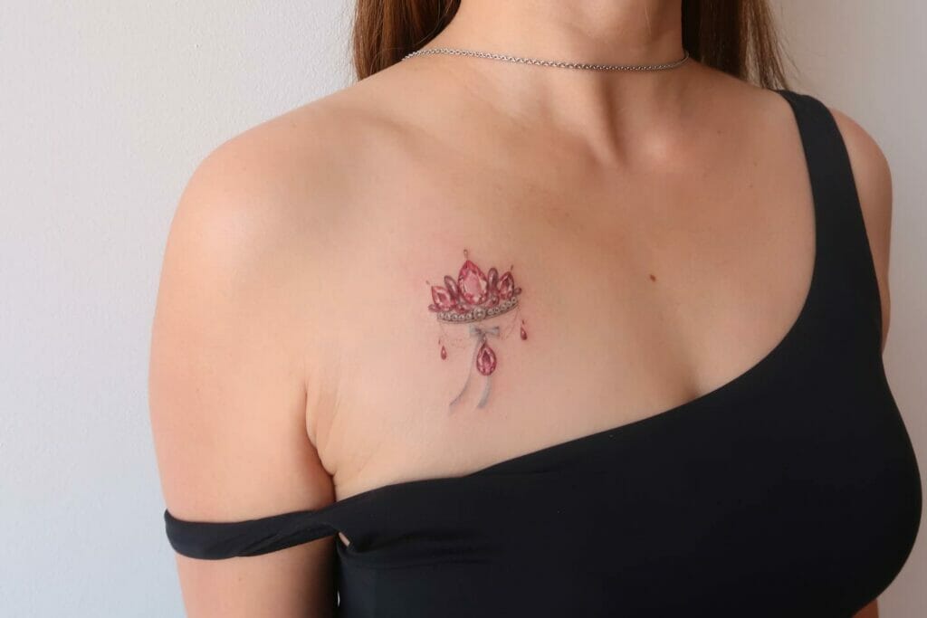 Red little queen tattoo