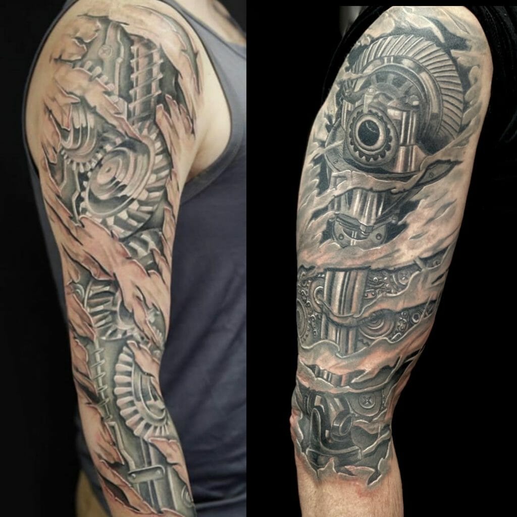 Mechanical 3D tattoos