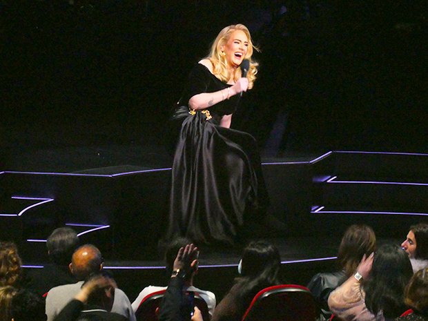 Adele sings at her Las Vegas residence