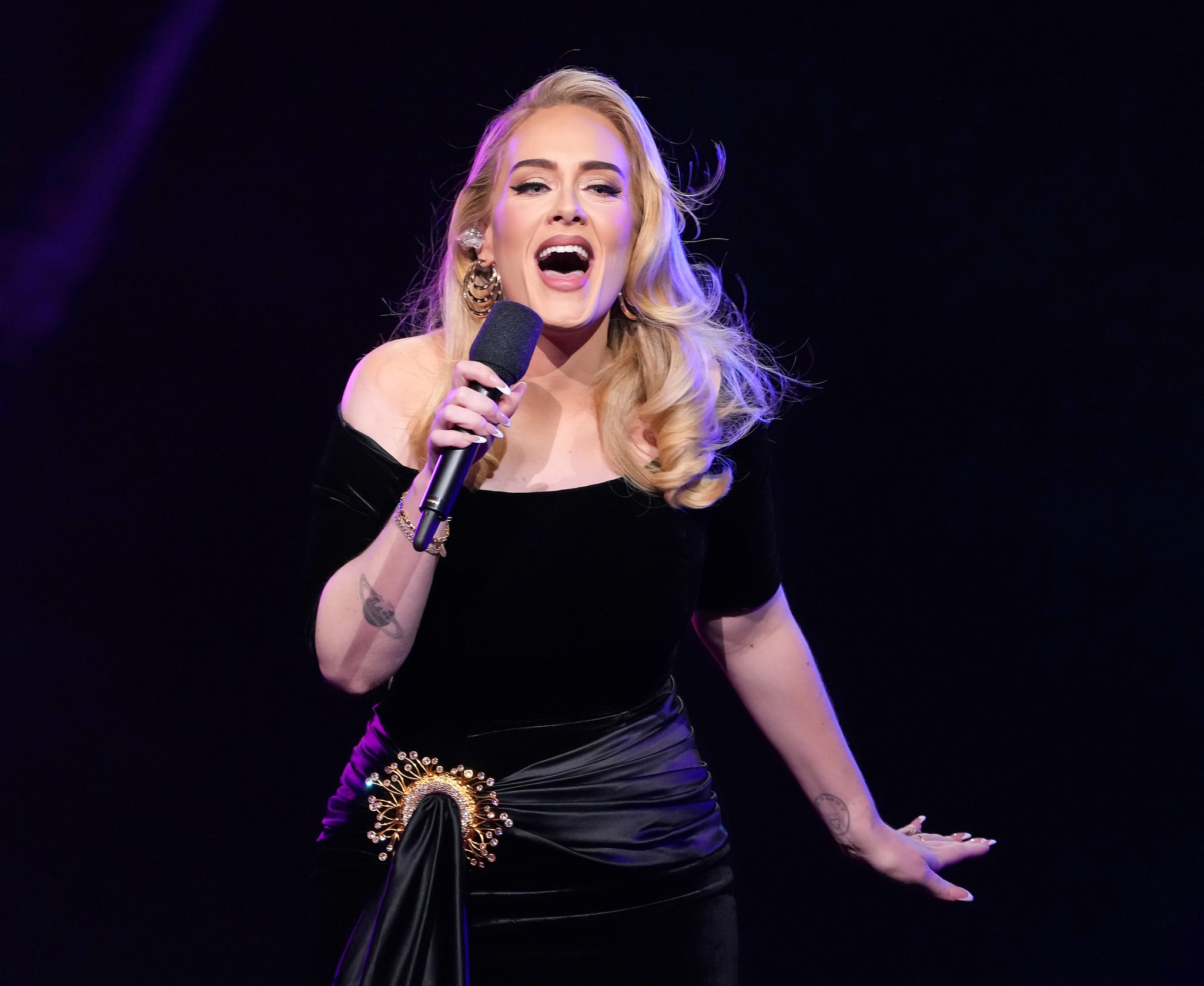 LAS VEGAS, NEVADA - NOVEMBER 18: Adele performs onstage during 