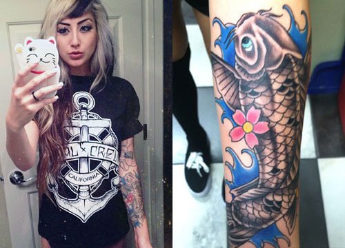 Alison Green Fish Symbol on Arm