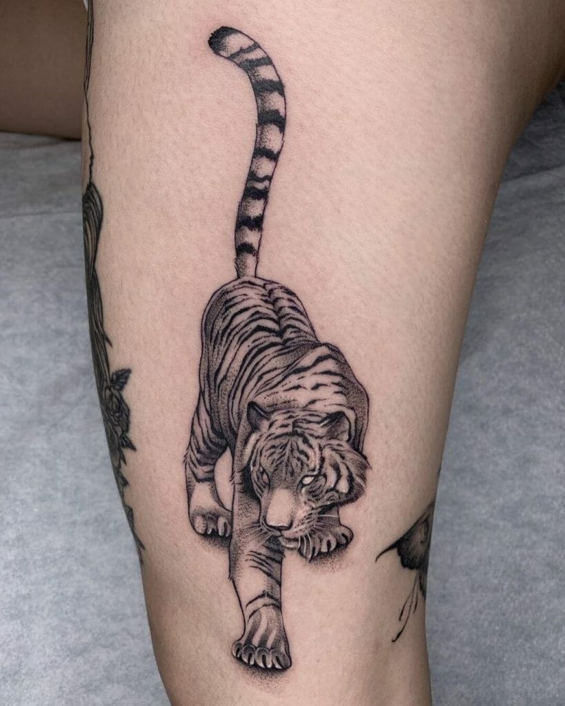 Aunt Jennifer's white tiger tattoos