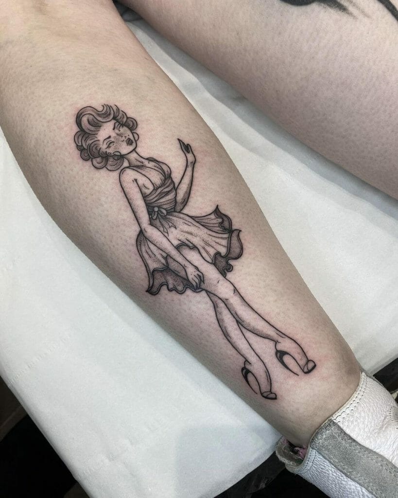 Fantastische Marilyn Monroe Pin Up Tattoo-Designs