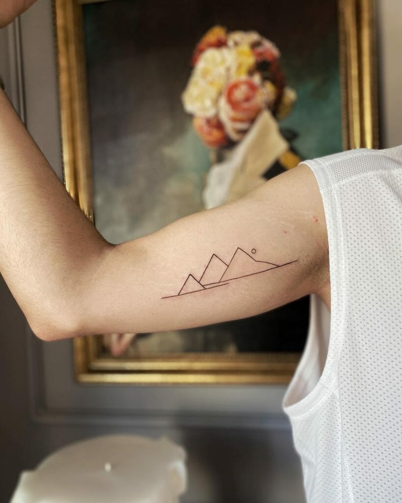 Nice mountain tattoo