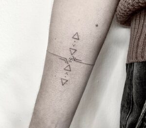 Best Triangle Tattoo Forearm 1