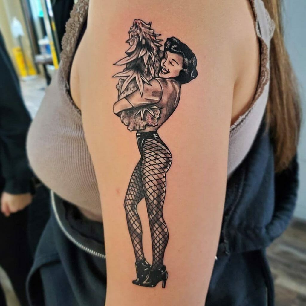 Klassisches Pin-Up-Tattoo-Design