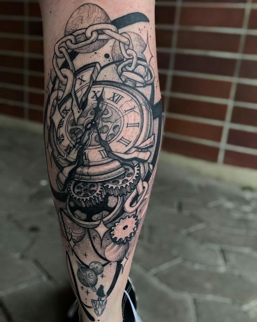 Watch design Mechanical tattoos