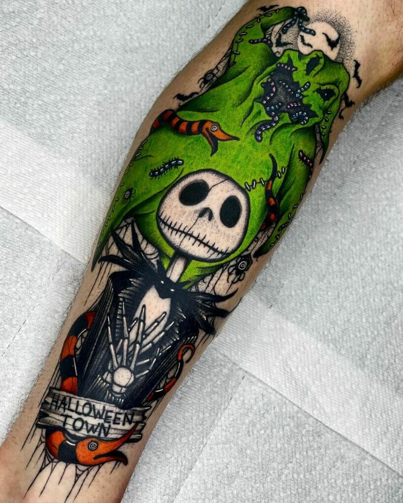 Dark Jack and Oogie Boogie Costume Tattoo