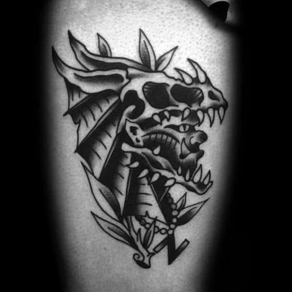 Dragon Skull Tattoo