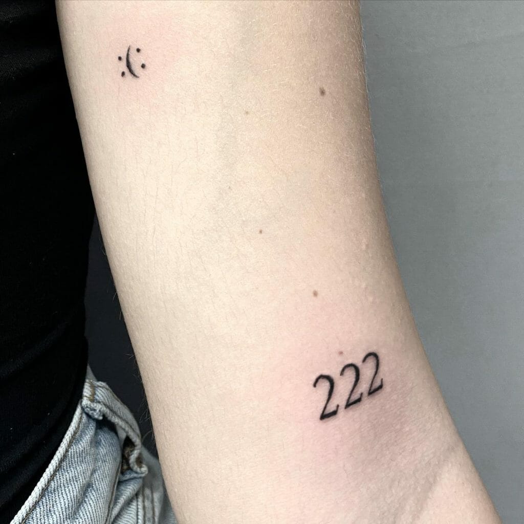 Elegant 222 tattoo