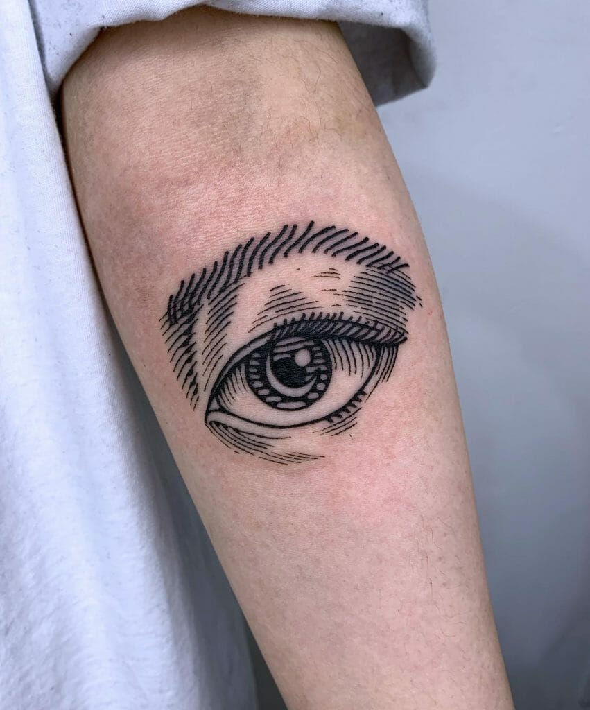 Eye Tattoo on Arm Ideas