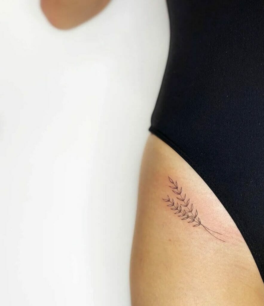 Fineliner Bikini Line Tattoos Ideas