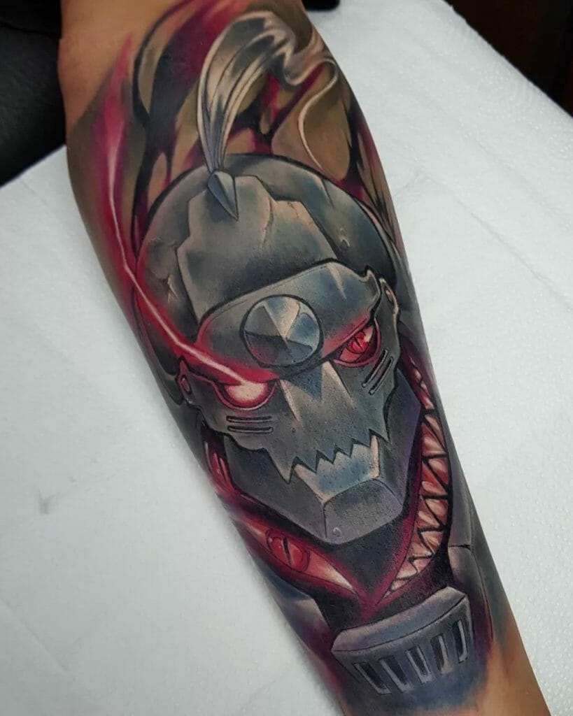 Fullmetal Alchemist Menacing Alphonse Tattoo