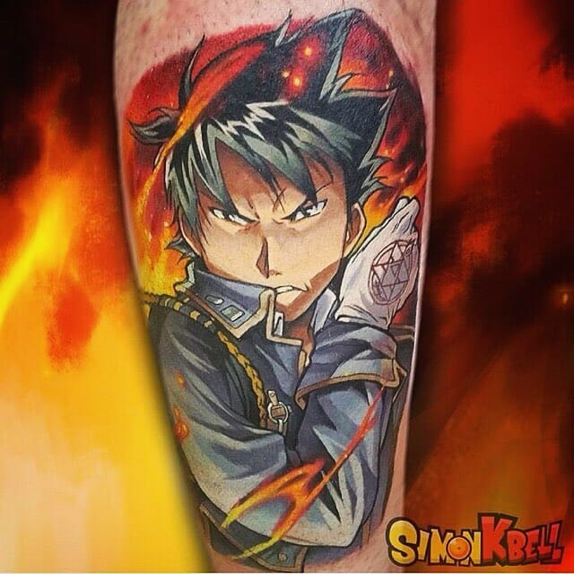 Fullmetal Alchemist Roy Mustang Tattoo