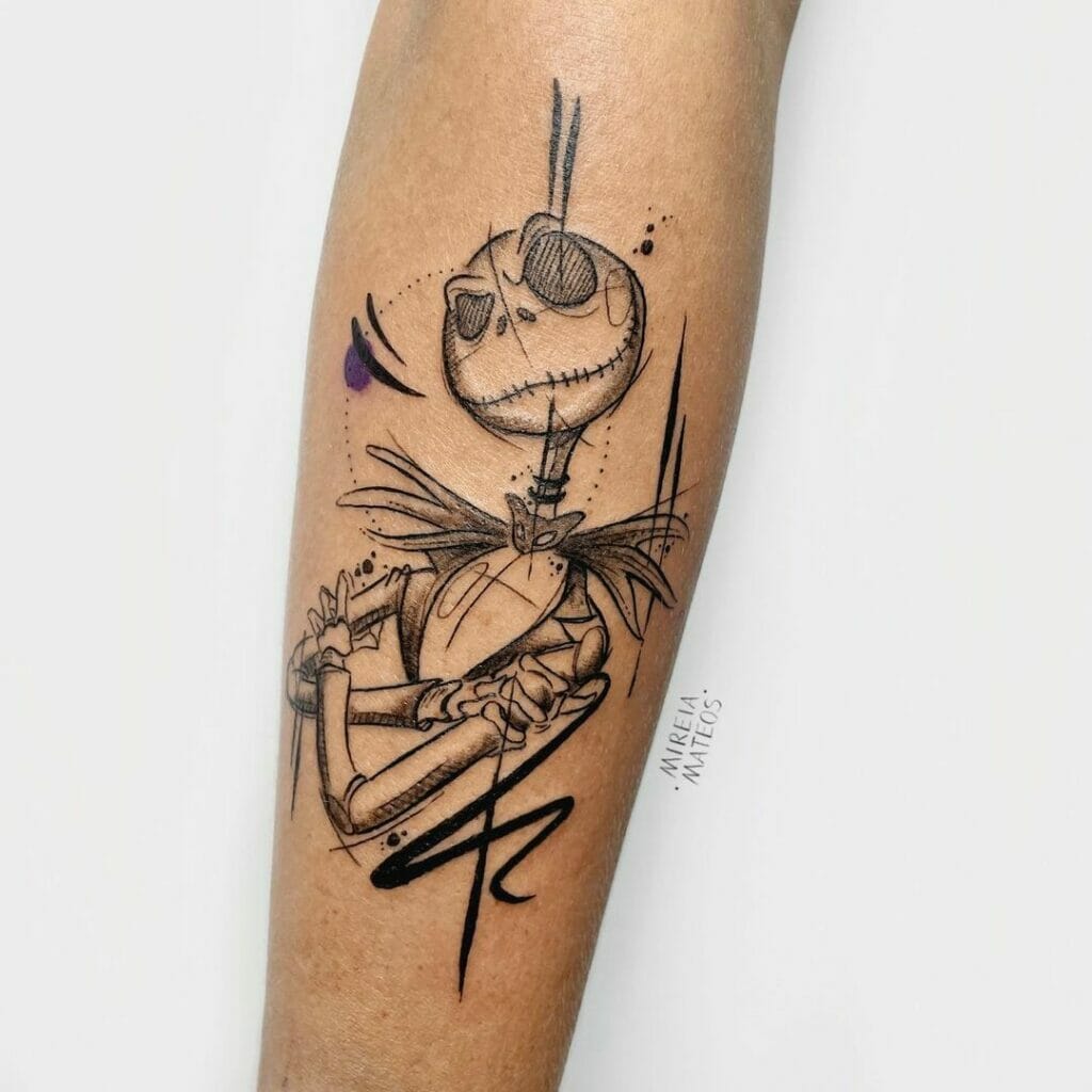 Funny Jack Skellington tattoo