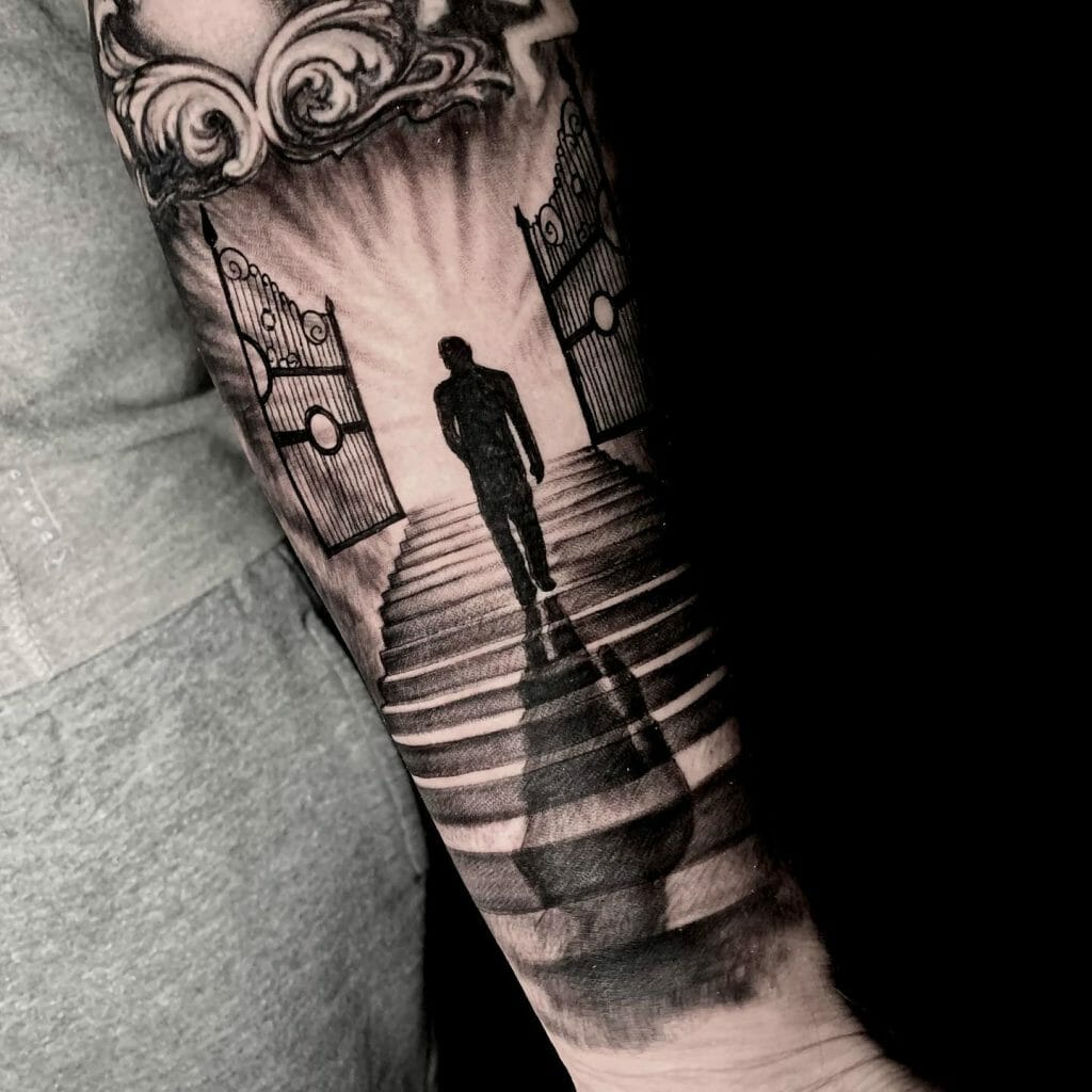 Gates of Heaven Tattoo Arm Sleeve