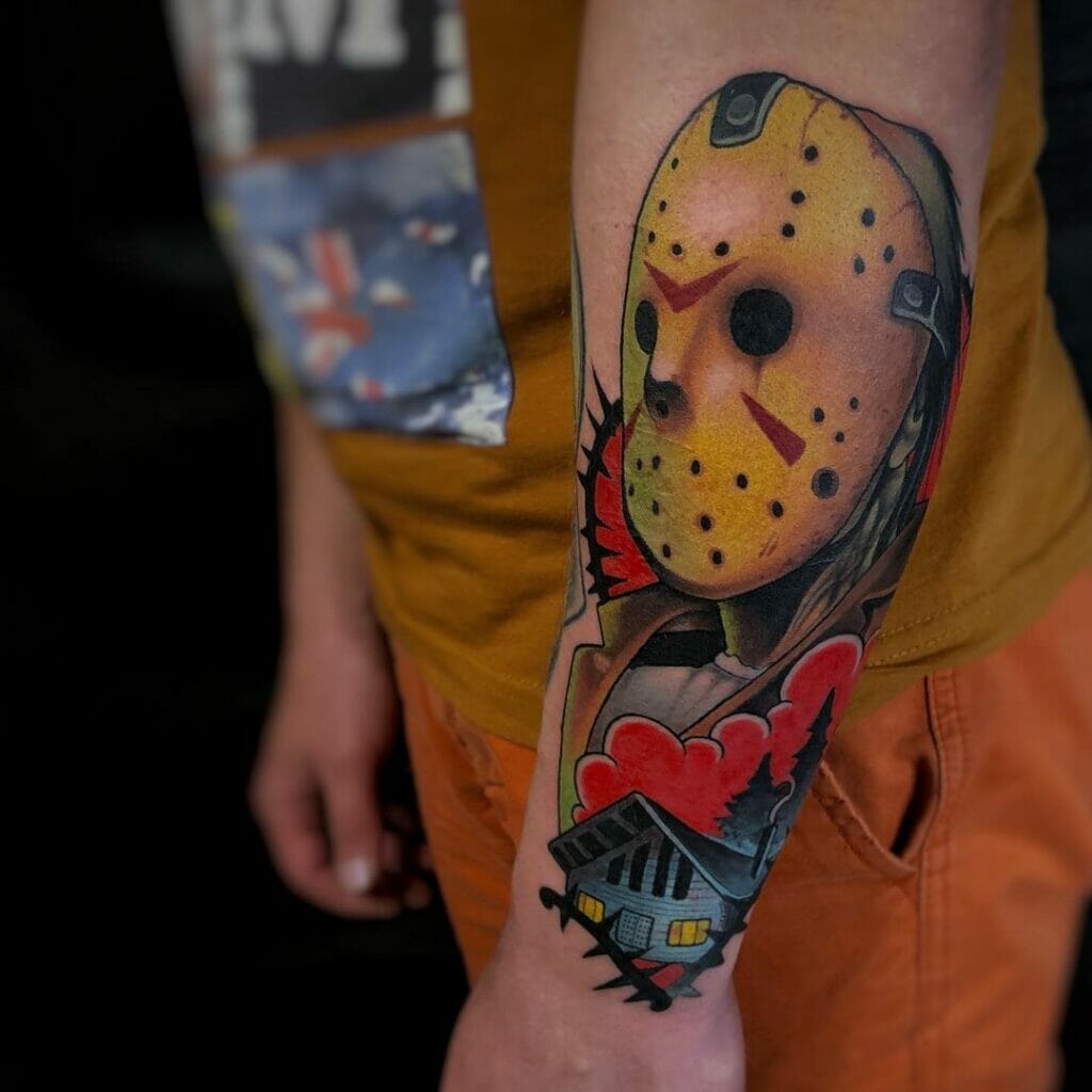 Impressive Jason Voorhees tattoo