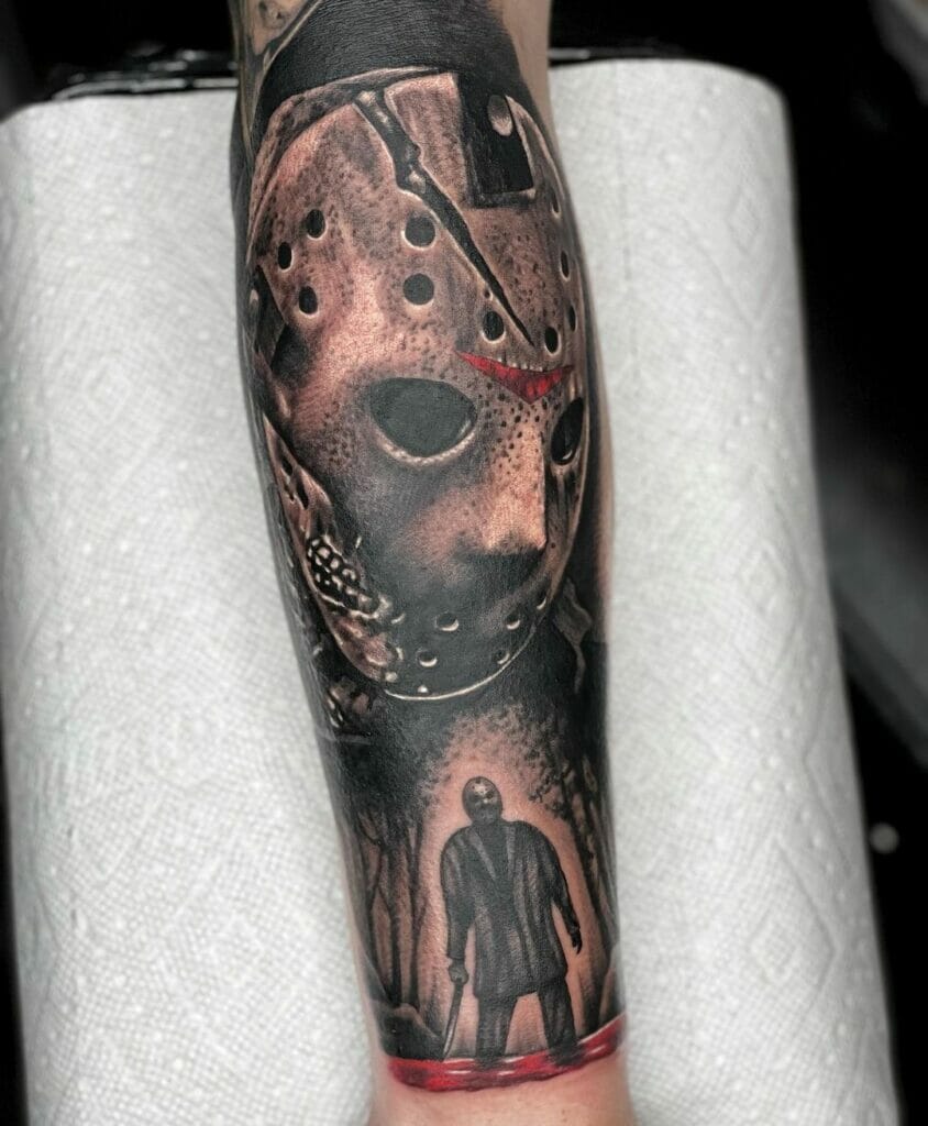 Jason Voorhees tattoo traditional