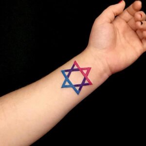 Jewish Triangle Tattoo