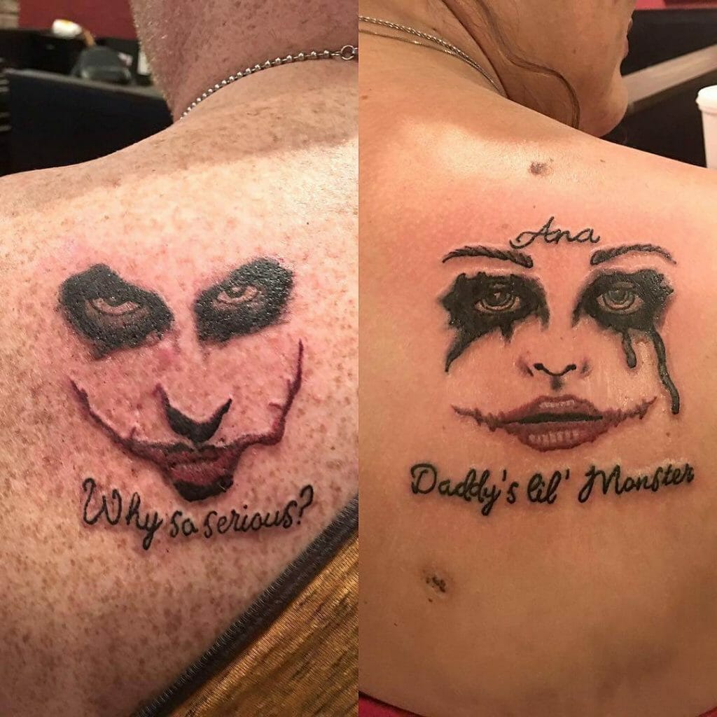 Joker & Quinn - Nerdy-Paar-Tattoos