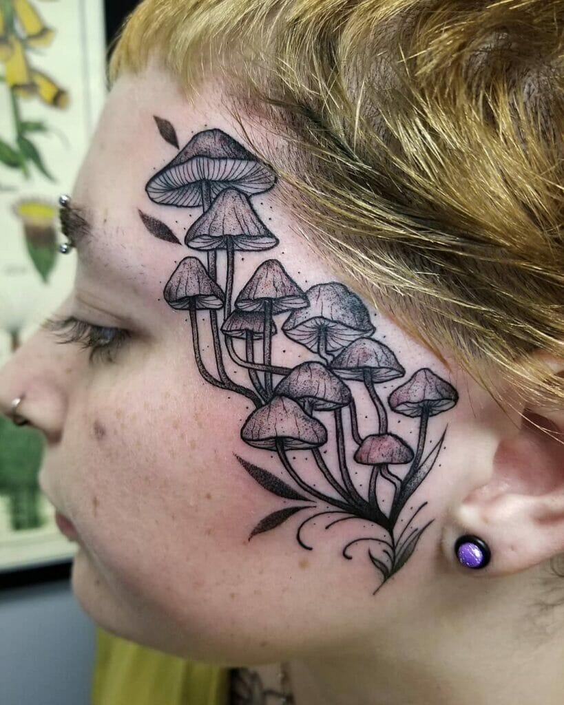 mushroom tattoo