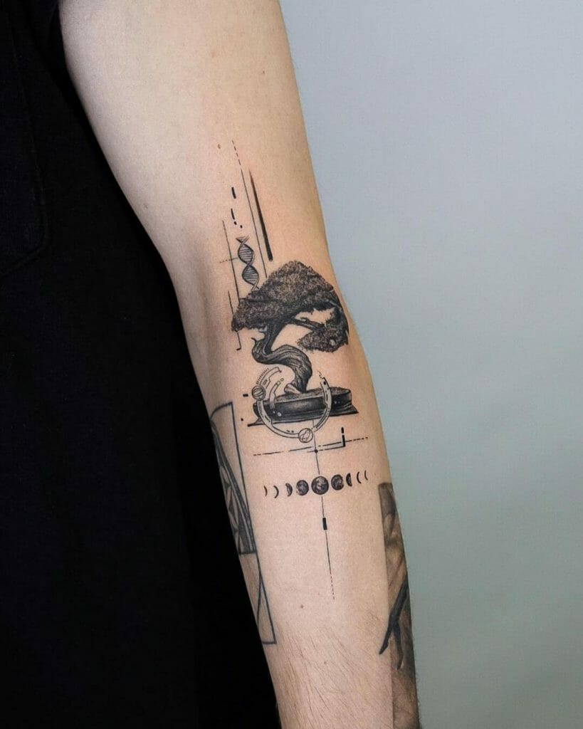 Natural Scenes in Single Needle Tattoo