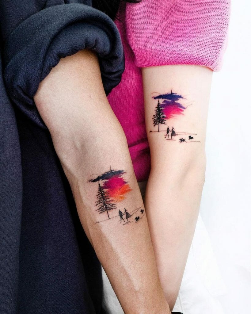 Unique married couple tattoo