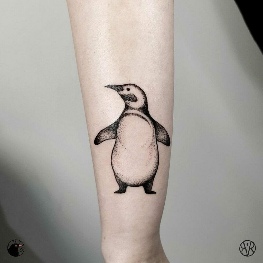 Pinguin-Tätowierung