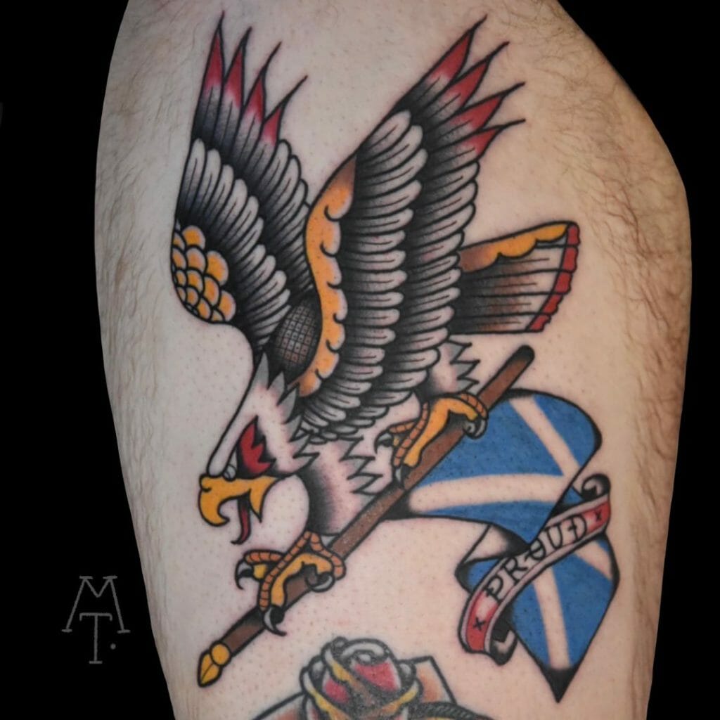 Scottish eagle tattoo ideas