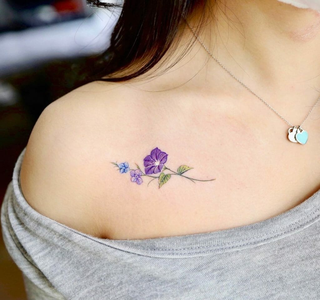 September Birth Flower Tattoo