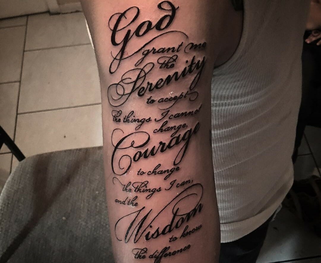 101 Best Serenity Prayer Tattoo Ideas You Have To See To Believe! +2023 -  Hair Colar And Cut Style