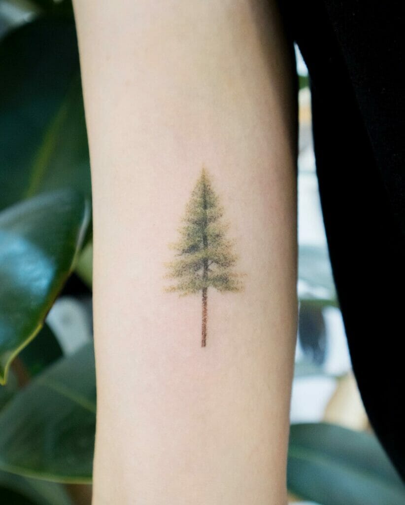 Small tree tattoo design